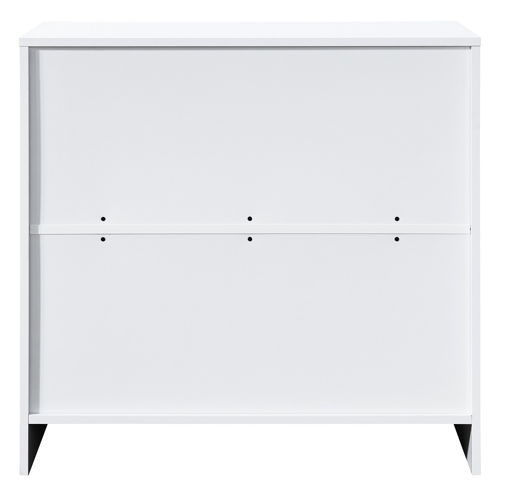 Product photograph of Oslo White 3 Drawer Small Chest from Choice Furniture Superstore.